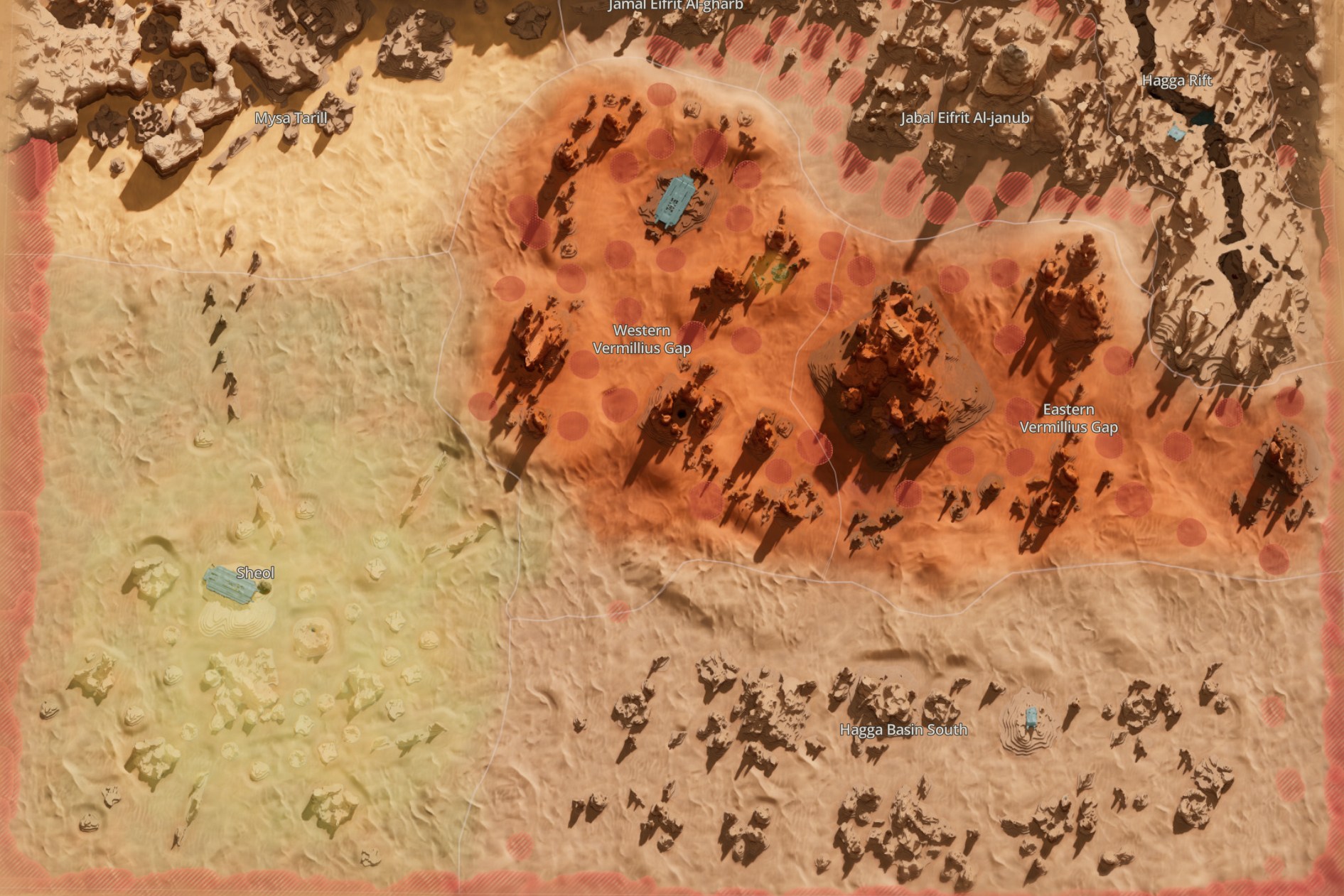 Hagga Basin map